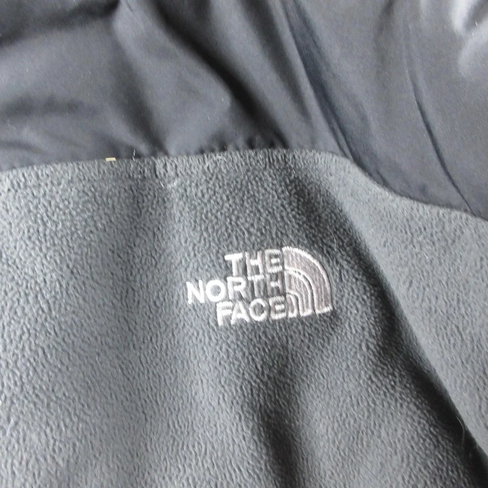 The North Face Jacket Mens S Black Hooded Puffer Fleece Lined Zip Outdoor Hiking